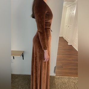 NWT Baltic Born Velvet Wrap Dress/Bridesmaids Dress |color: Bronze | size: S